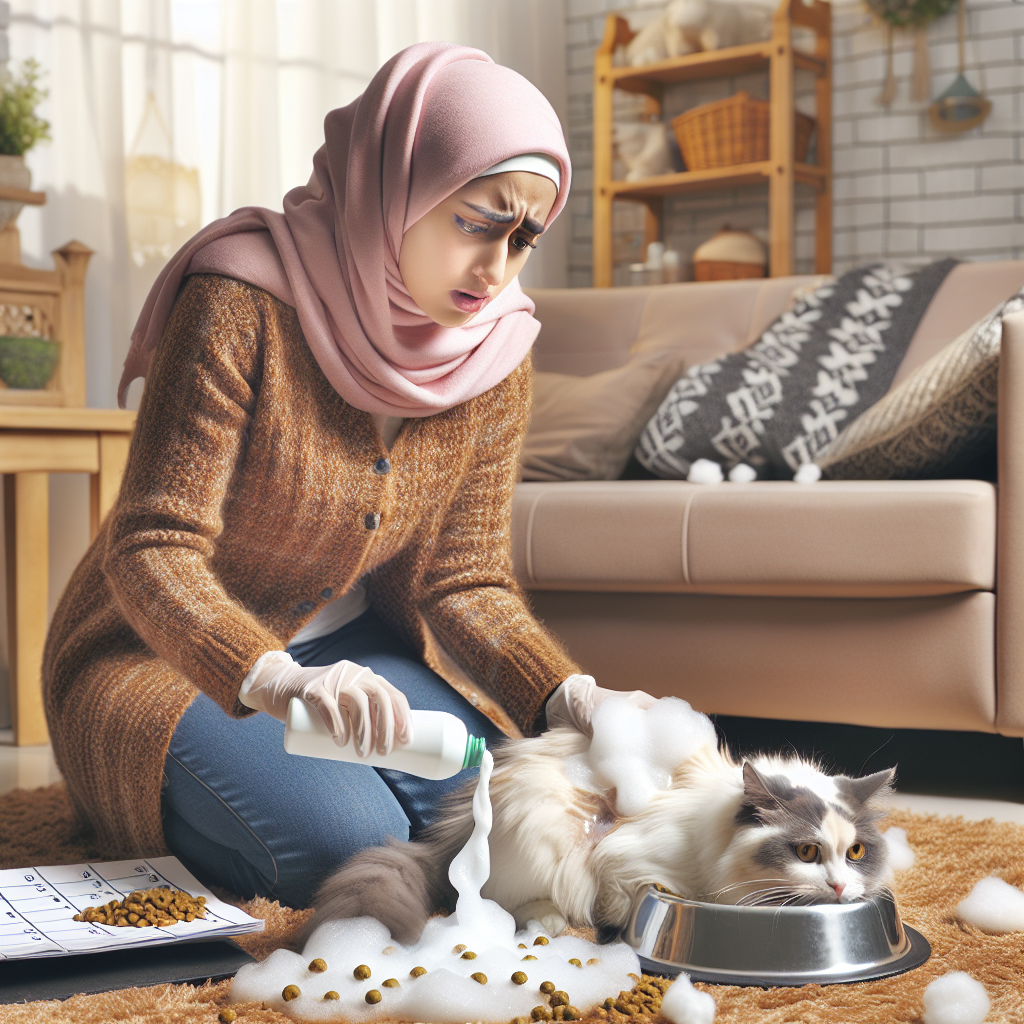 Що робити коли кіт блює піною