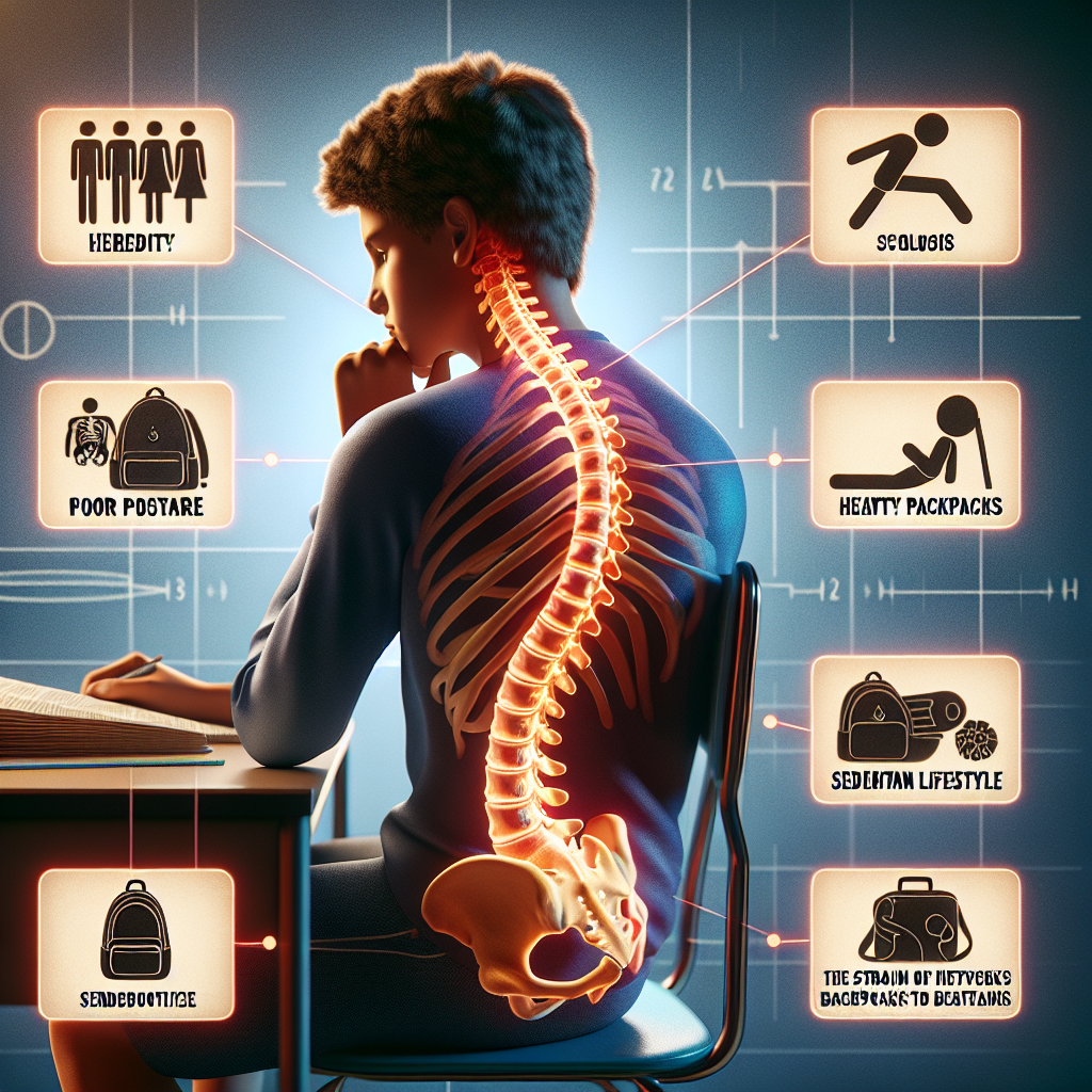 Причини виникнення сколіозу