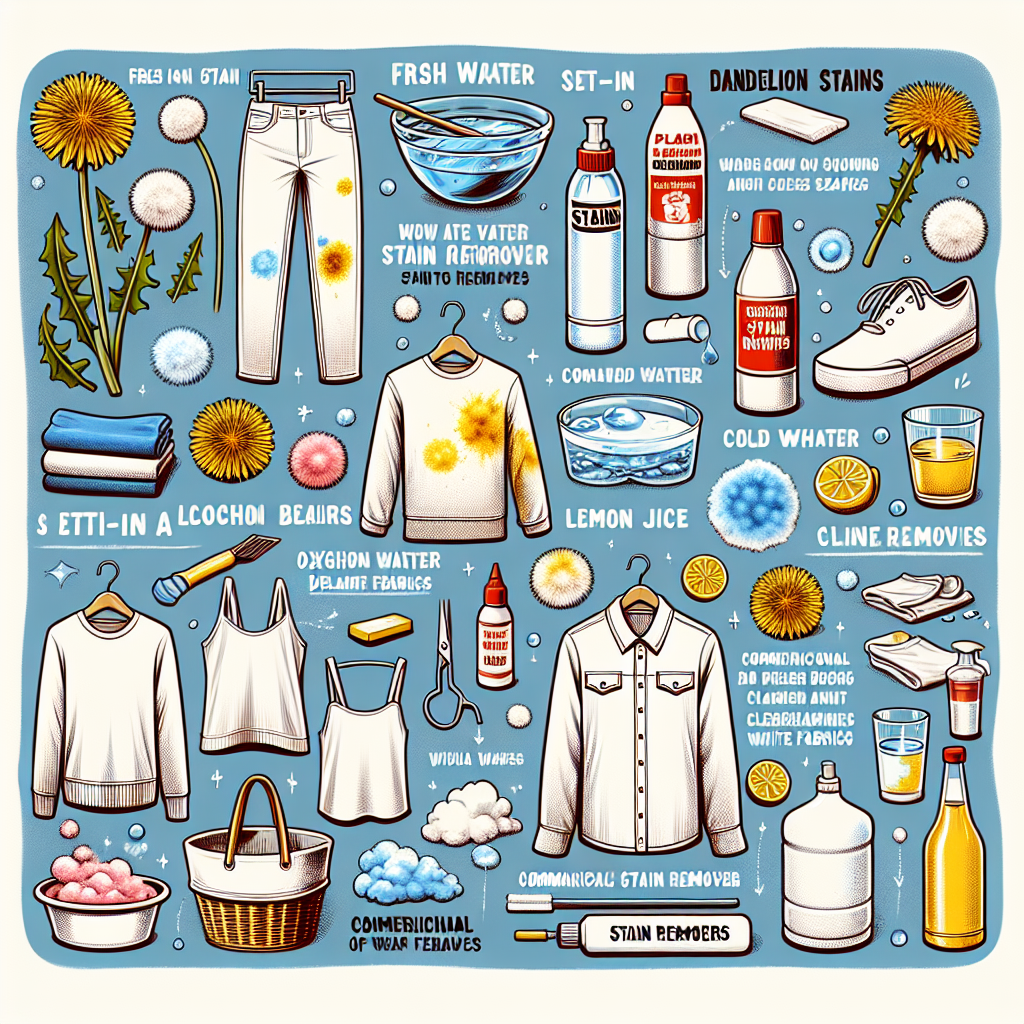 Чим відіпрати кульбабу