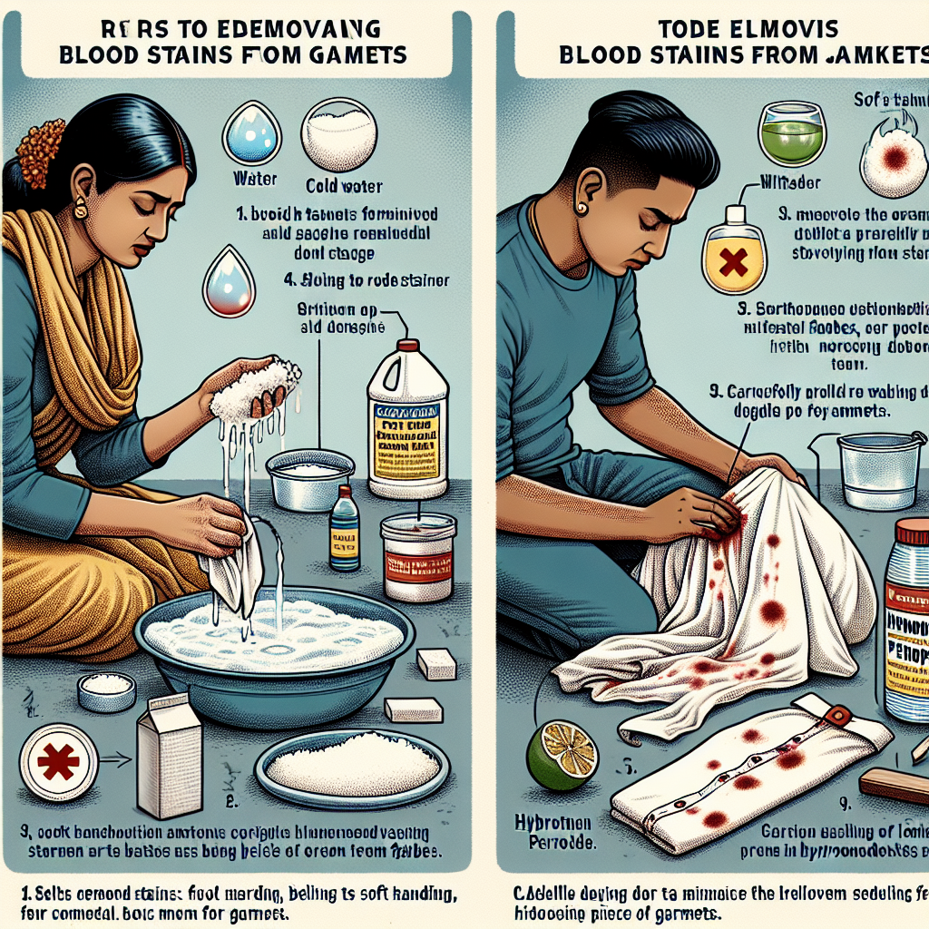 Як вивести плями крові з одягу