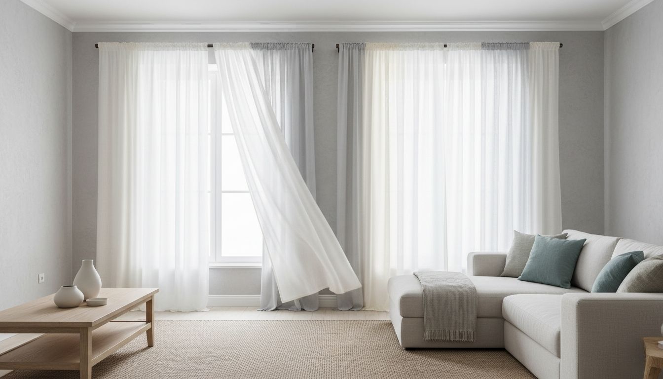Які штори підійдуть до сірих стін