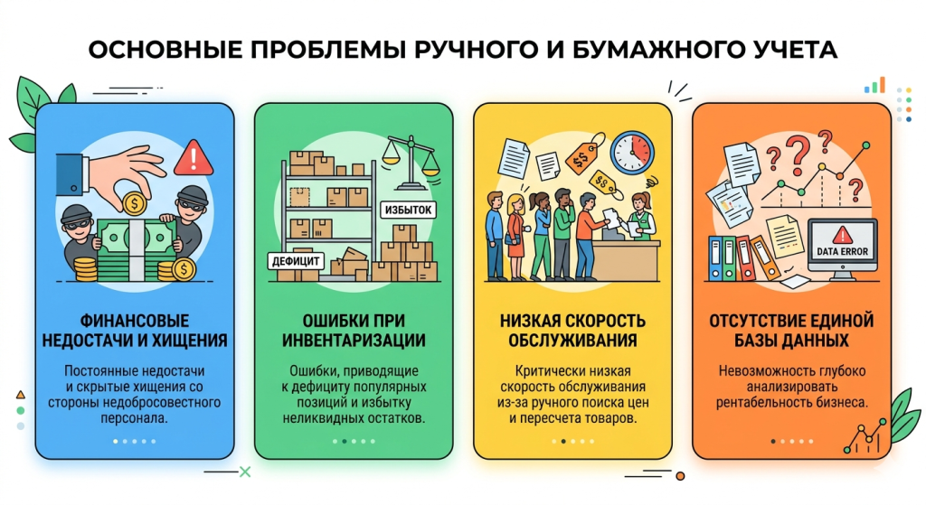 Почему ручной учет в тетрадях и Excel убивает вашу прибыль?