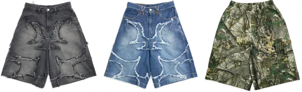 Шорты в стиле оверсайз